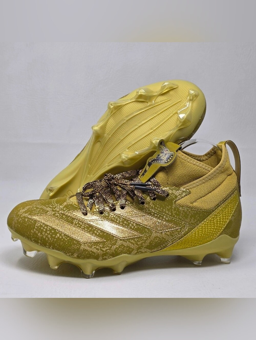 NWOB Adidas x Disney Jafar Adizero Impact Mens Gold Football Cleats